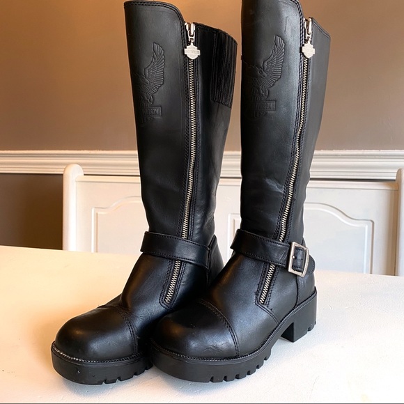 womens mid calf motorcycle boots